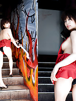 Natsume Sano Asian sexy doll shows hot body anywhere she likes